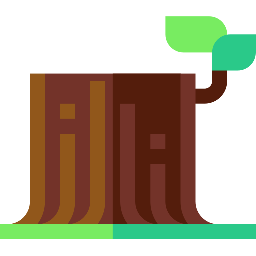 Stump Basic Straight Flat icon