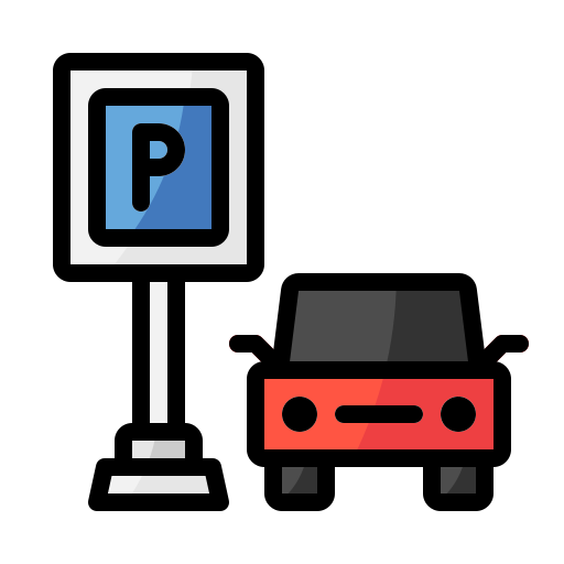 strefa parkowania Generic Outline Color ikona