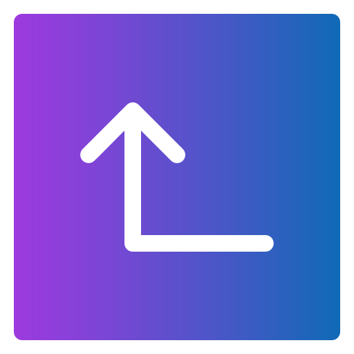 flecha arriba Generic Flat Gradient icono