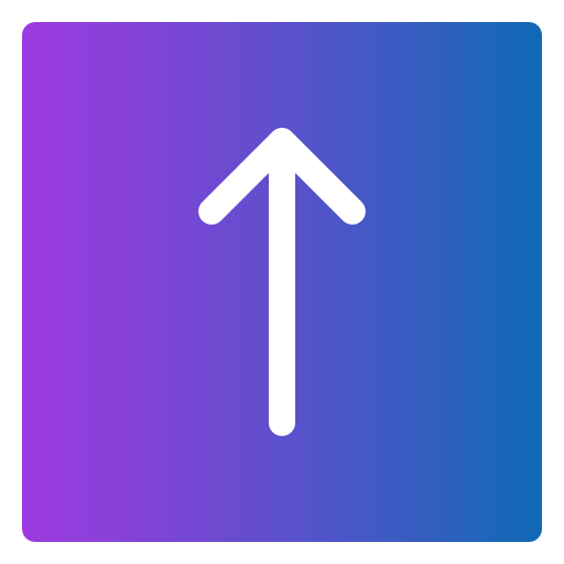 flecha arriba Generic Flat Gradient icono