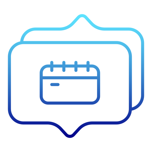 calendário Generic Gradient Ícone
