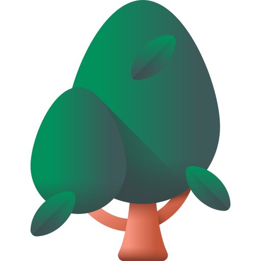 arbre 3D Color Icône