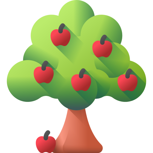 Apple tree 3D Color icon