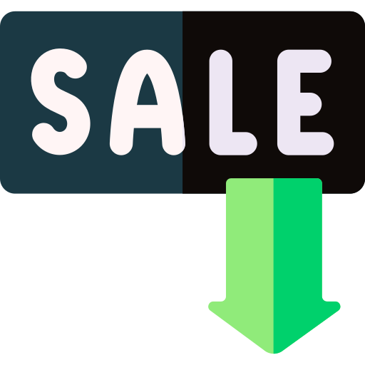 Продажи Basic Rounded Flat иконка