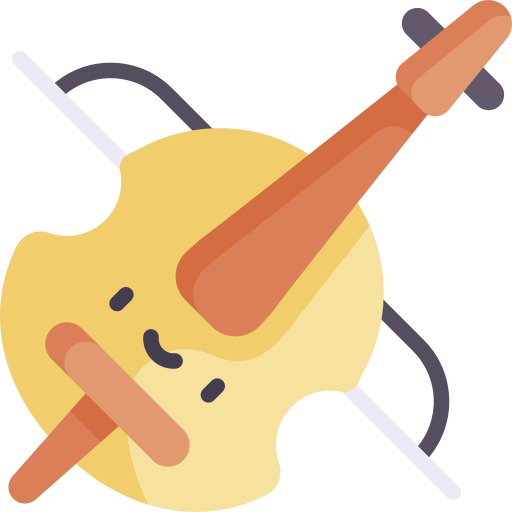cello Kawaii Flat icon