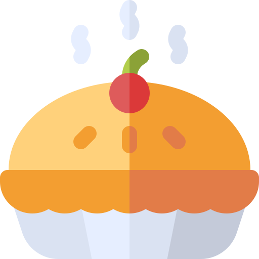Cherry pie Basic Rounded Flat icon