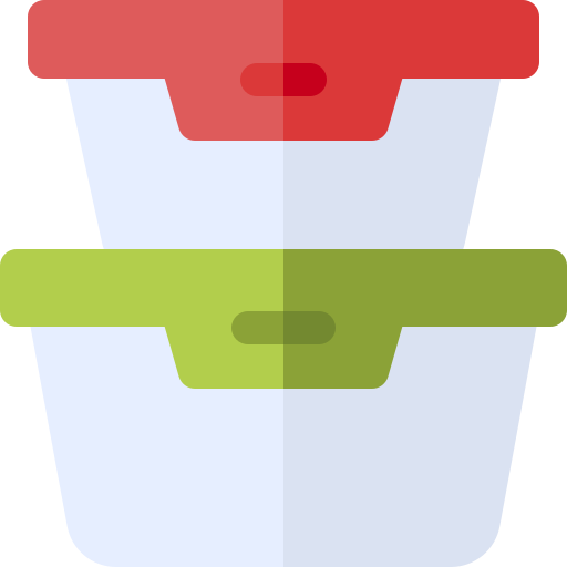 Food container Basic Rounded Flat icon