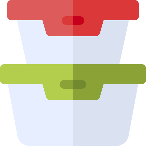 pojemnik na jedzenie Basic Rounded Flat ikona