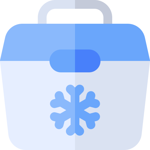 secchio di ghiaccio Basic Rounded Flat icona