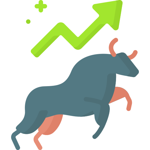 Bull market Special Flat icon
