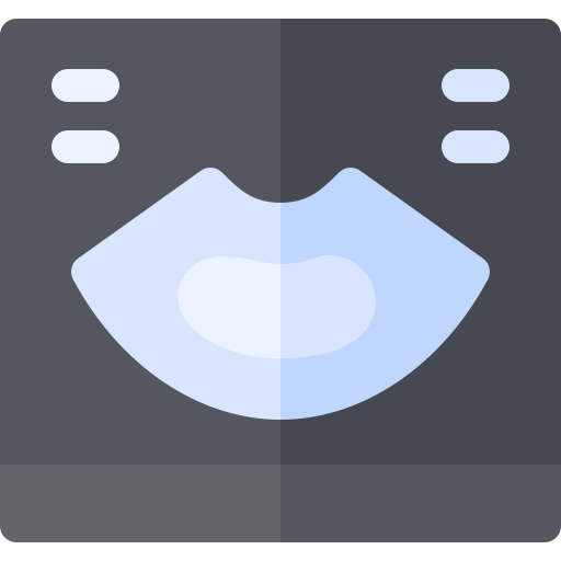 ultrasonido Basic Rounded Flat icono