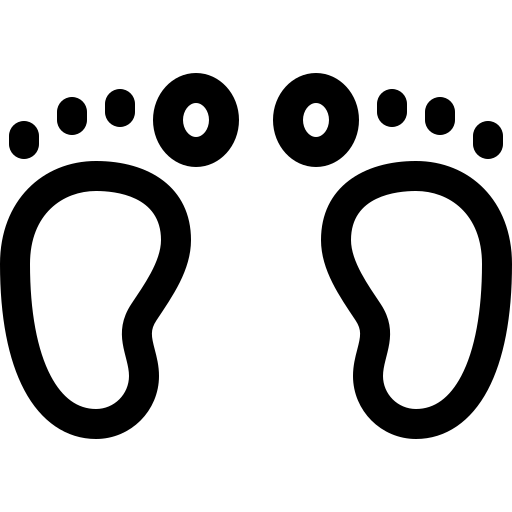 След Basic Rounded Lineal иконка