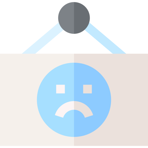 Sadness Basic Straight Flat icon