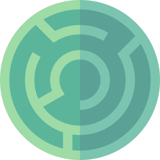 labyrinth Basic Straight Flat icon