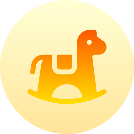 Лошадка-качалка Basic Gradient Circular иконка