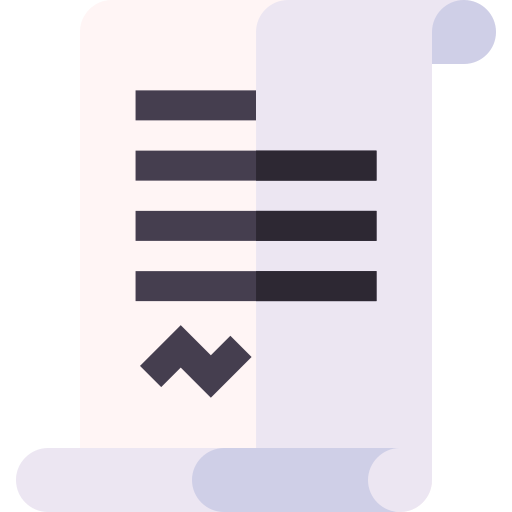 document Basic Straight Flat Icône