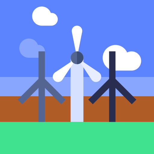 moinho de vento Adib Sulthon Flat Ícone