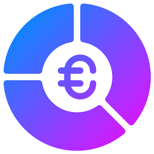 유로 Generic Flat Gradient icon