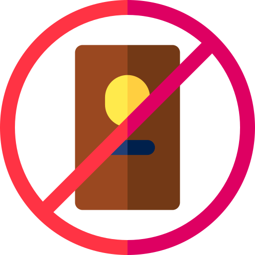 No passport Basic Rounded Flat icon