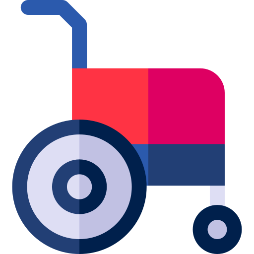 Инвалидная коляска Basic Rounded Flat иконка