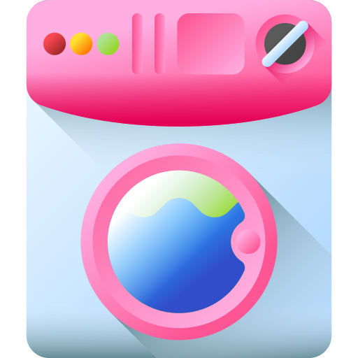 waschmaschine 3D Color icon
