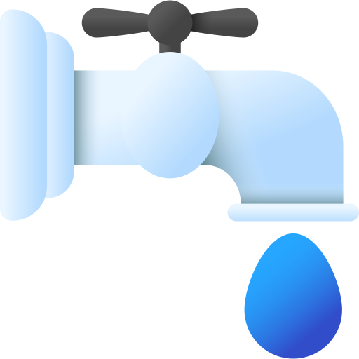 grifo de agua 3D Color icono
