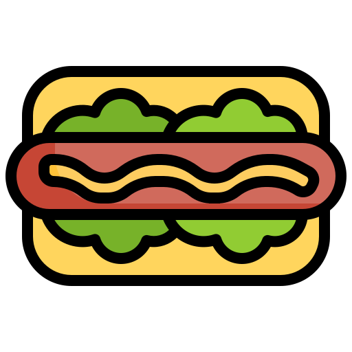 hotdog Generic Outline Color ikona