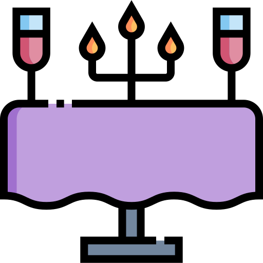 esstisch Detailed Straight Lineal color icon