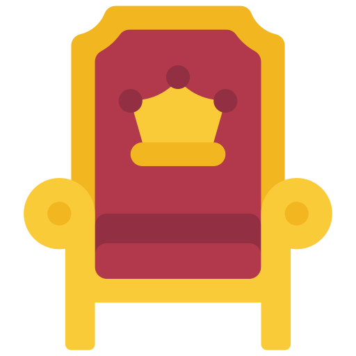 Throne Juicy Fish Flat icon
