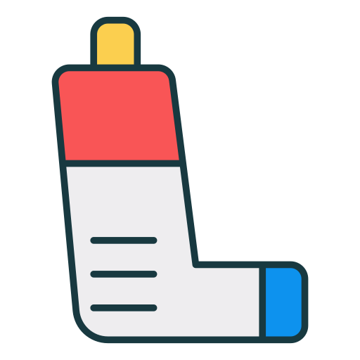 inhalador Generic Outline Color icono