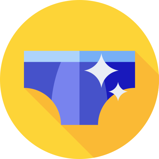 바지 Flat Circular Flat icon
