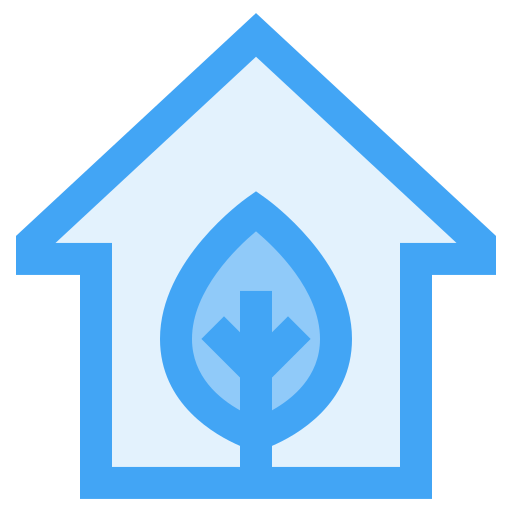 casa verde Generic Blue icona