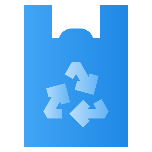 Recycled Plastic Bag Generic Flat Gradient icon