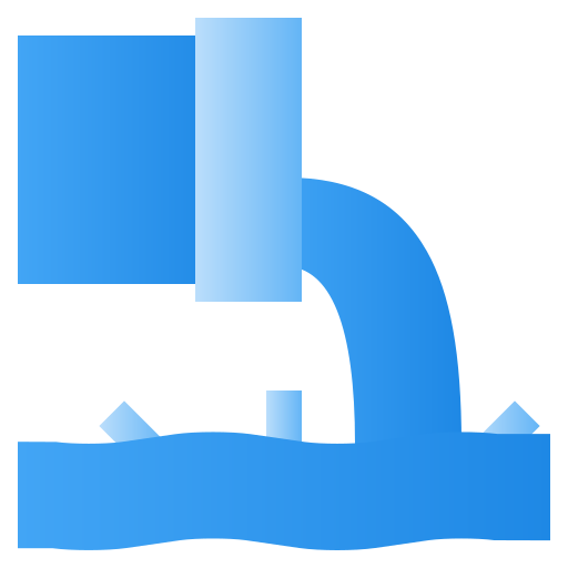la contaminación del agua Generic Flat Gradient icono