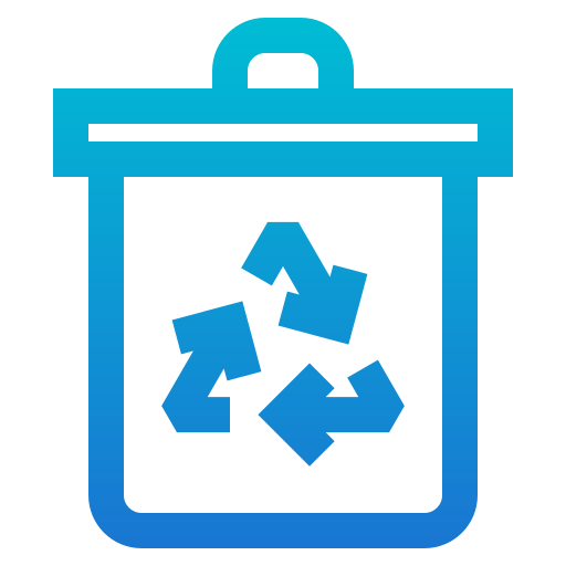 papelera de reciclaje Generic Gradient icono