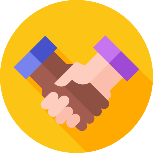 Handshake Flat Circular Flat icon