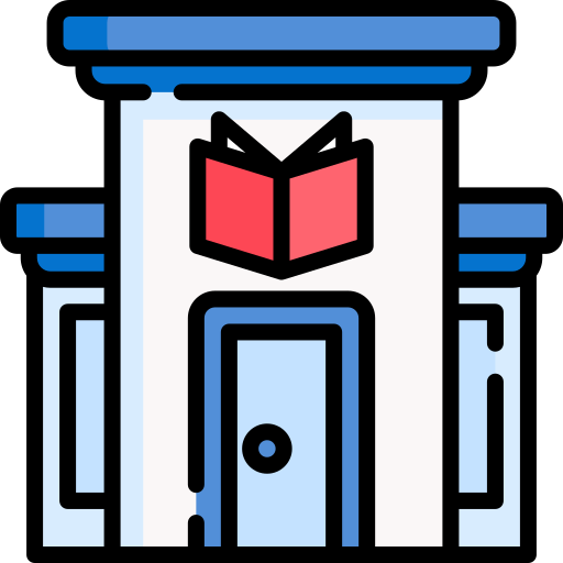 biblioteca Special Lineal color icono