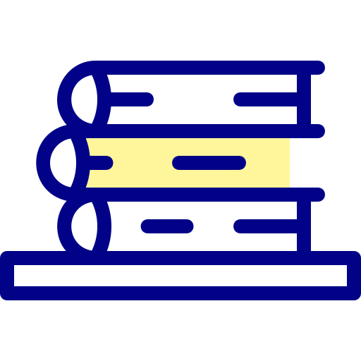 bücher Detailed Mixed Lineal color icon