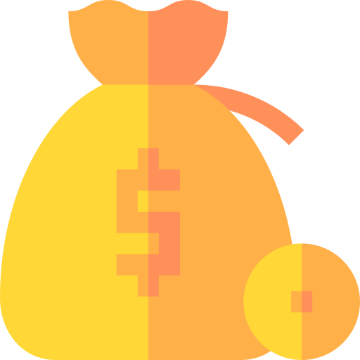 bolsa de dinero Basic Straight Flat icono