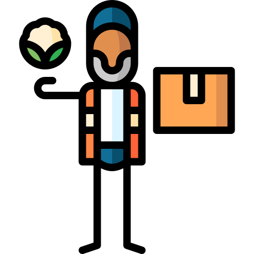 フードバンク Puppet Characters Lineal Color icon