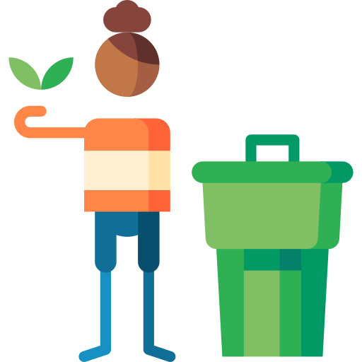 Recycling Puppet Characters Flat icon