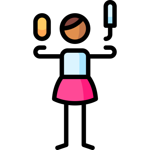 위생 Puppet Characters Lineal Color icon