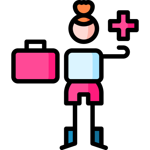 구급 상자 Puppet Characters Lineal Color icon
