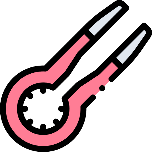 Tweezer Detailed Rounded Lineal color icon