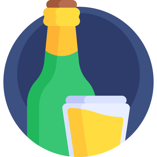 alkohol Detailed Flat Circular Flat ikona