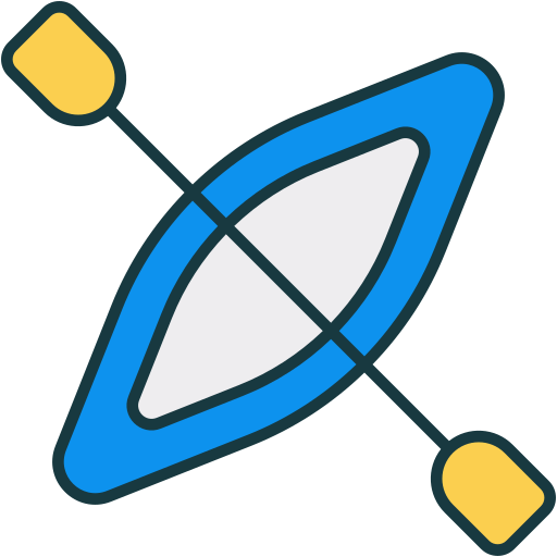 カヌー Generic Outline Color icon