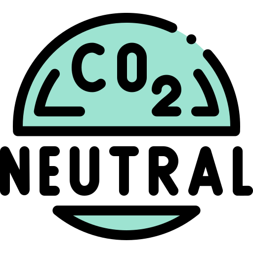 Углеродно-нейтральный Detailed Rounded Lineal color иконка