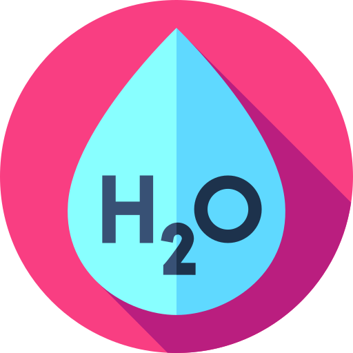 H2o Flat Circular Flat icon