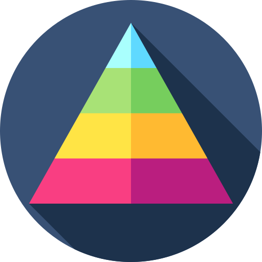pyramide Flat Circular Flat icon