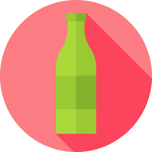 Wine Flat Circular Flat icon